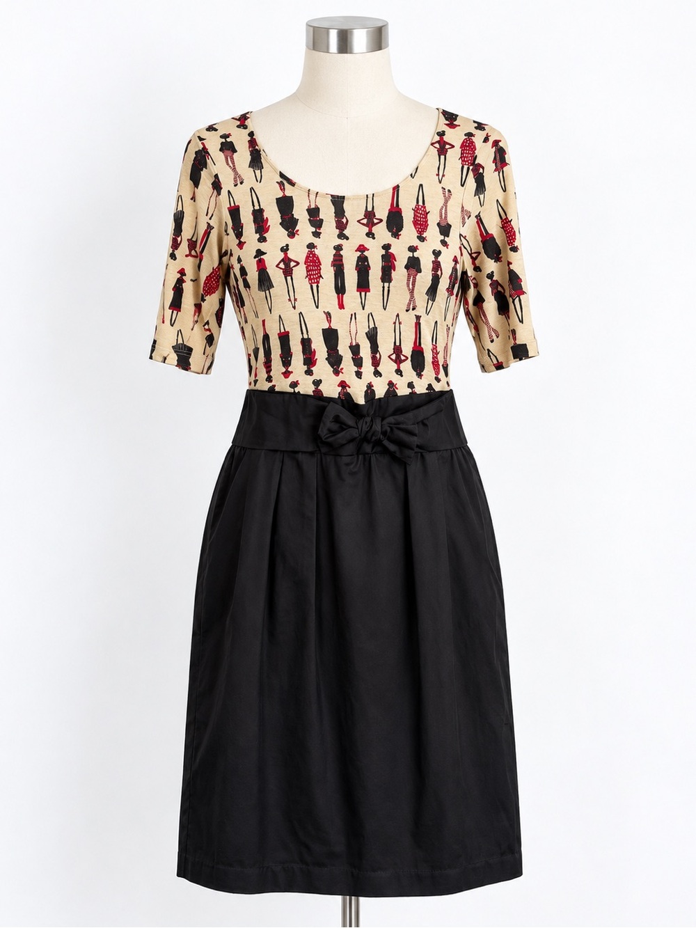Love Moschino Whimsical Fashion Print Dress Pop Art Retro US 10